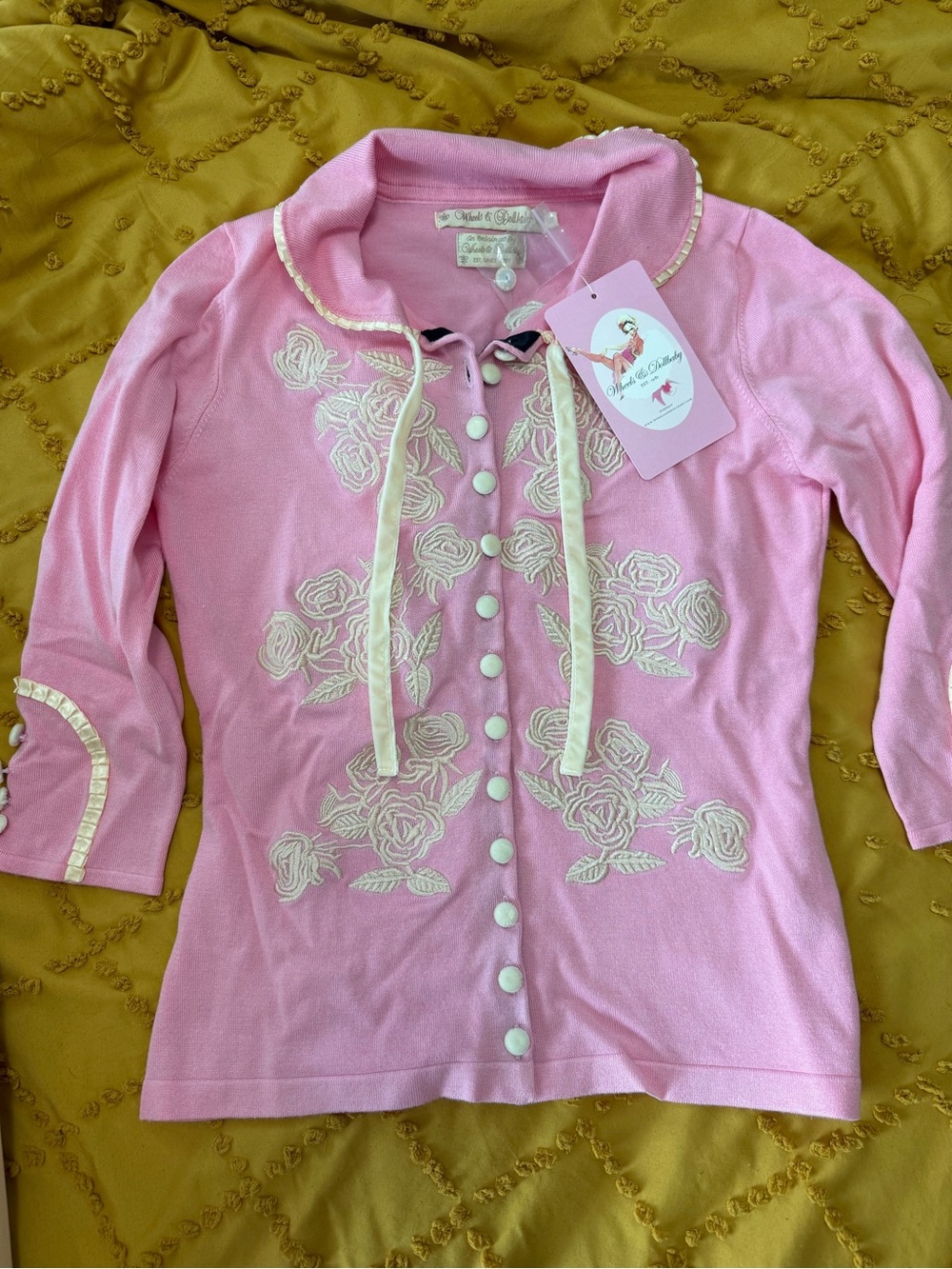 Wheels and Dollbaby Dita Cardigan-  NWT